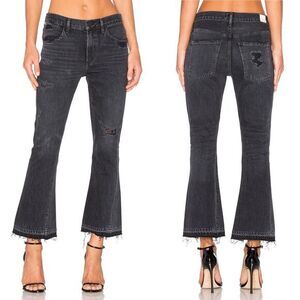 Citizens Of Humanity Sasha‎ Twist Crop Flare 27 Black Hawk NWT